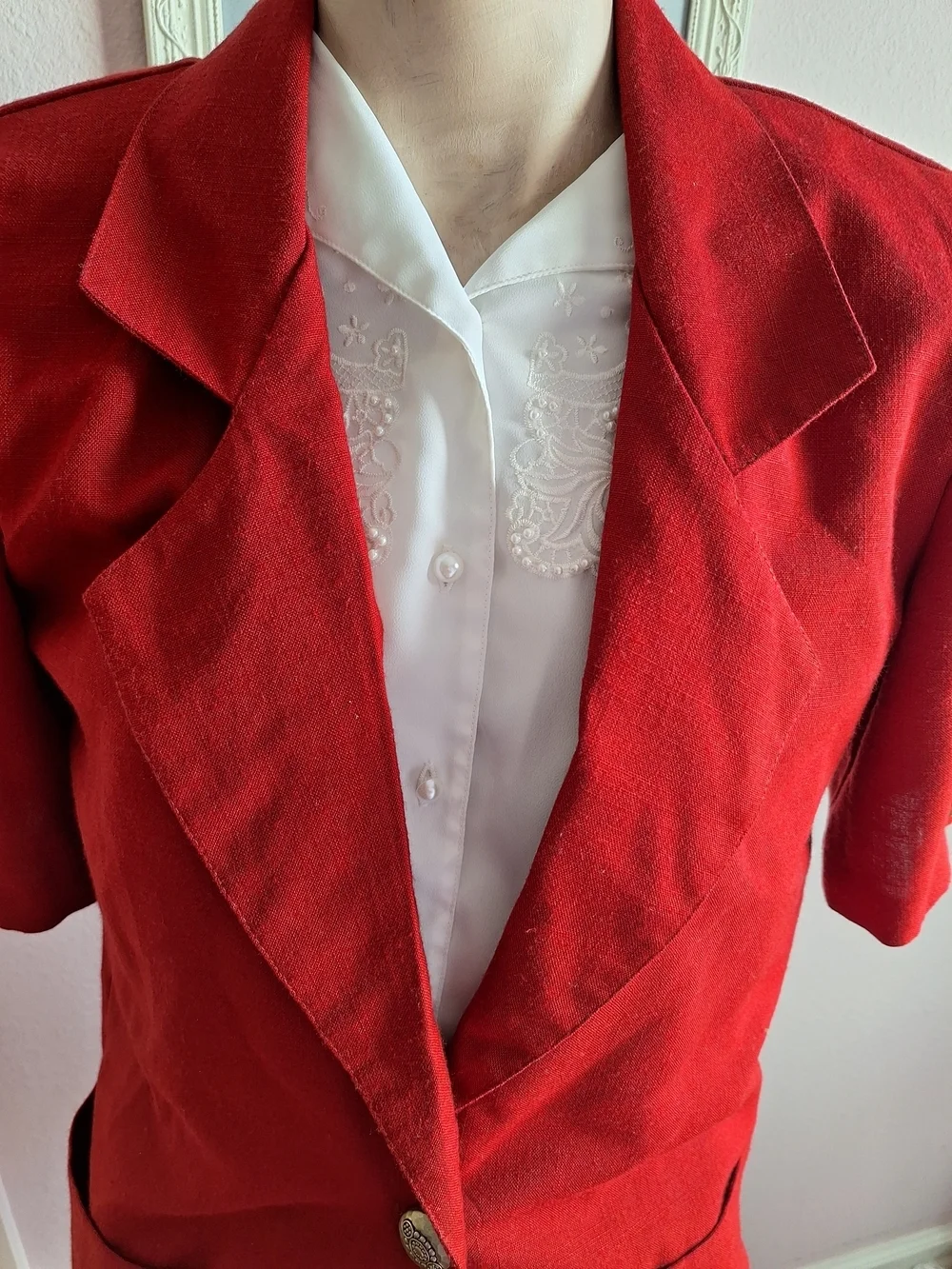 kaitlin Connor tailored red